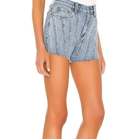 Pistola 6 (27) Winston Denim Shorts Boundaries Mid Rise Womens Cutoff Frayed Hem - Picture 10 of 10